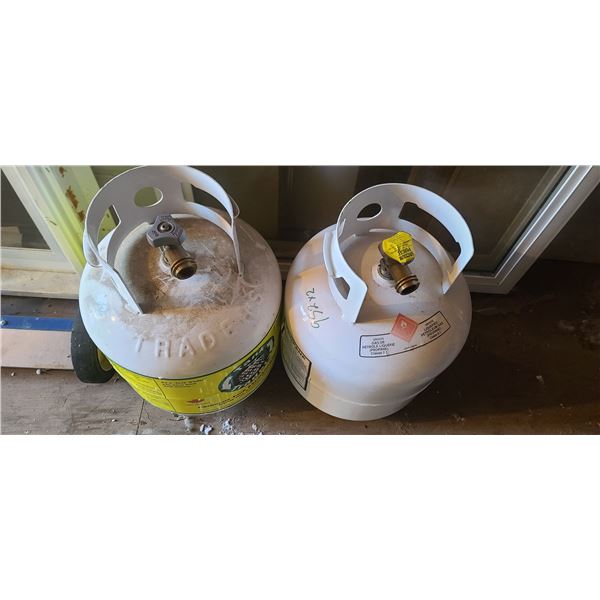 TWO FULL  20 LBS BOTTLES OF PROPANE