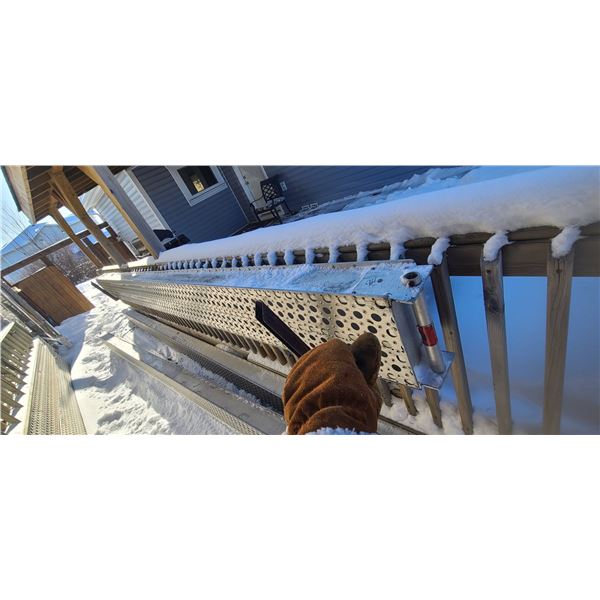 16 FT ALUMINUM DECK PLANK 12 INCHES WIDE ( PUMP JACK FOR THIS UNIT IS SOLD IN LOT 972