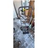 Image 3 : ALL GARDEN TOOLS, SHOVELS, ICE PICKS, AND 2 WHEEL DOLLY IN PHOTO
