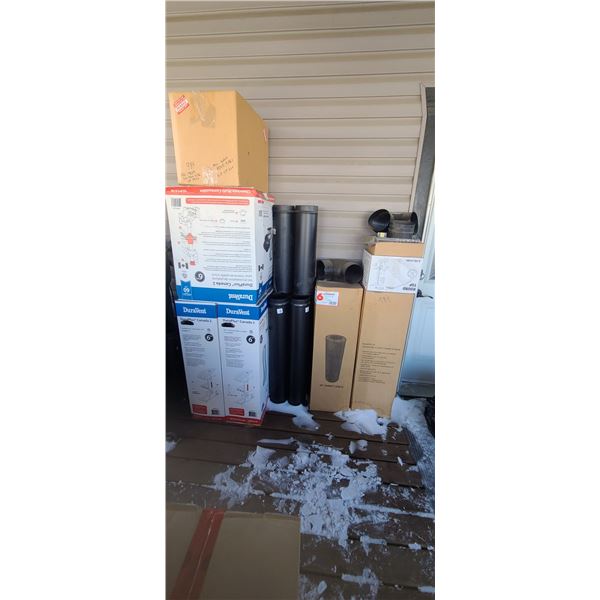 NEW STOVE PIPES (FITS LOT 600), TREADMILL AND MISC ITEMS
