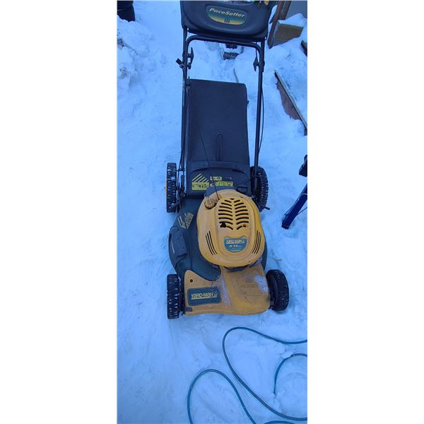 YARD MAN GAS MOWER HAS COMPRSSION