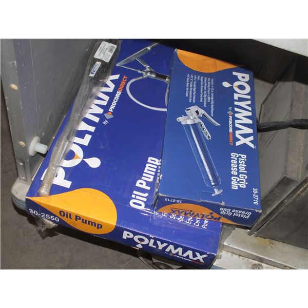 Polymax Oil Pump & Pistol Grip Grease Gun