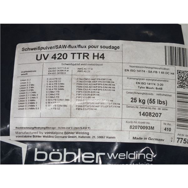 6 Bags Of Bohler Welding Flux