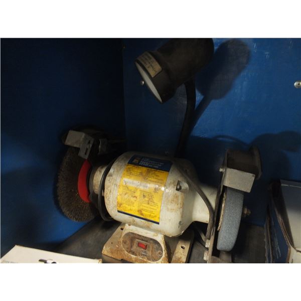 8" Powerfist Bench Grinder w/ Three 6" Grinder Wheels