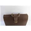 Image 2 : Vintage Genuine Leather Briefcase 11'' x 16'' x 7'' - Some Wear