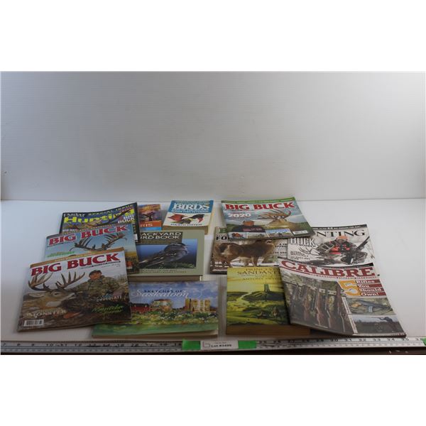 (12) Books & Magazines - Big Buck, Hunting and Sketches of Saskatoon