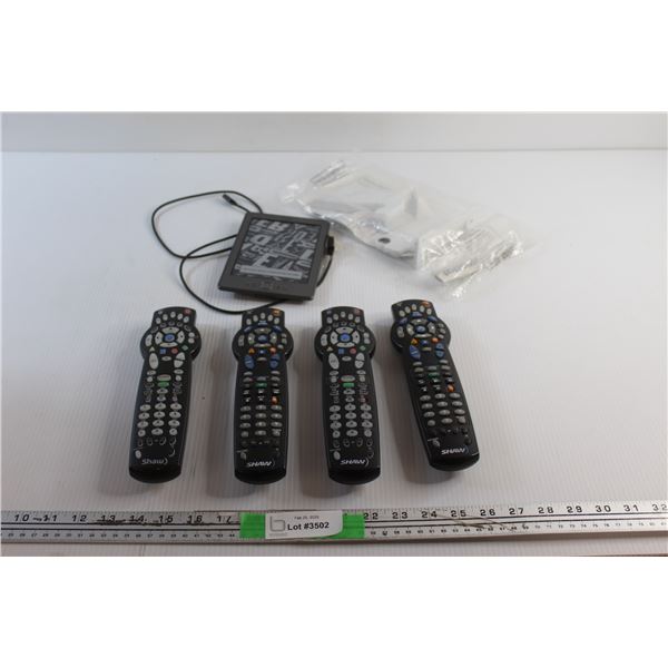 (4) Shaw Remotes, Kindle E Book - As Is and Fridge Door Swings