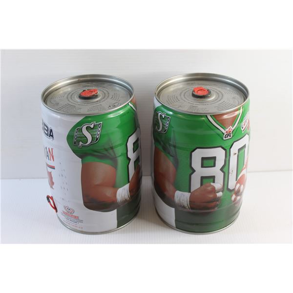 (2) Bubba/Mini Keg Molson Canadian Light Cans - Empty