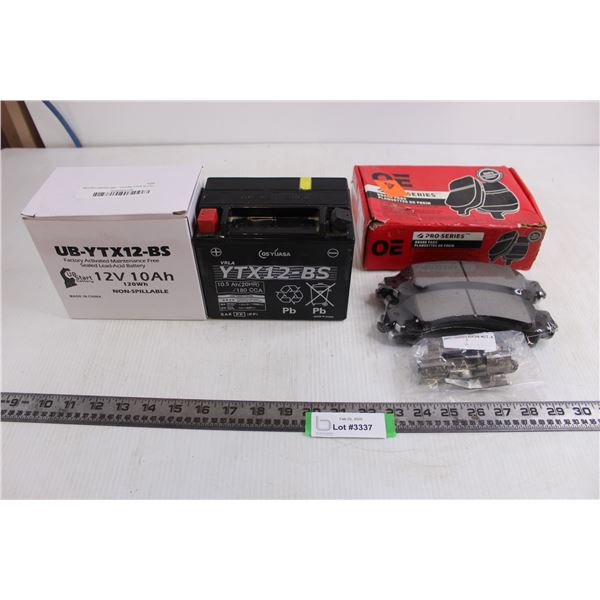 OE Set of Brake Pads #BFD975CR - Sealed, Upstart 2009 Kawasaki Ninja 650R Sealed Battery Replacement