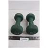 Image 2 : Pair Rubber Coated 10 LB Dumbbells