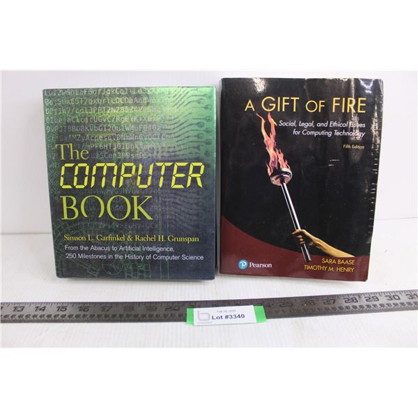(2) Books (A Gift of Fire, The Computer Book) As is