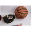 Image 4 : Spalding Basketball, Child's Baseball Glove, Sassy Jumbo Hair Braid - Sealed, Crayons, Misc.