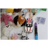 Image 3 : Toy Lot (Barbie, Pokemon, Stuffed Toys, Misc.) All As is - With Wicker Toy Hamper