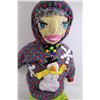 Image 2 : Large Stuffed "Winter Themed" Female Court Jester - 51" Tall including Green Puff