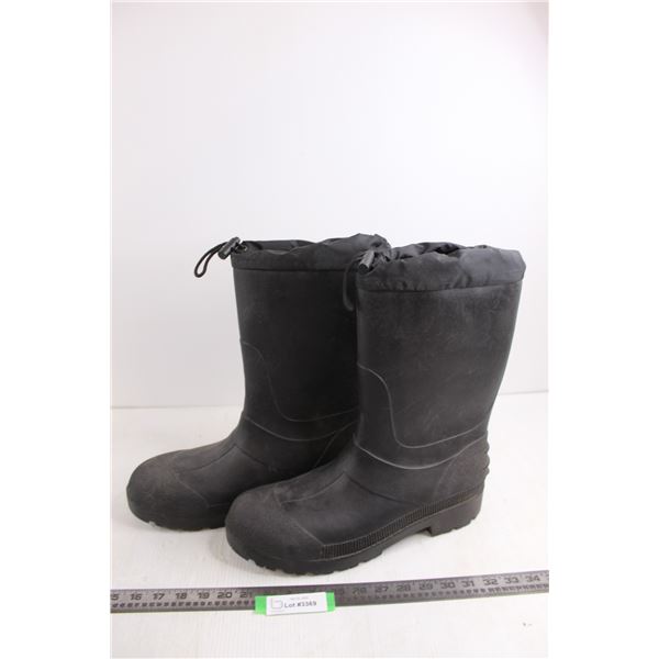 CSA Approved Steel-Toed Winter Boots (Rubber with Liner) Size 13