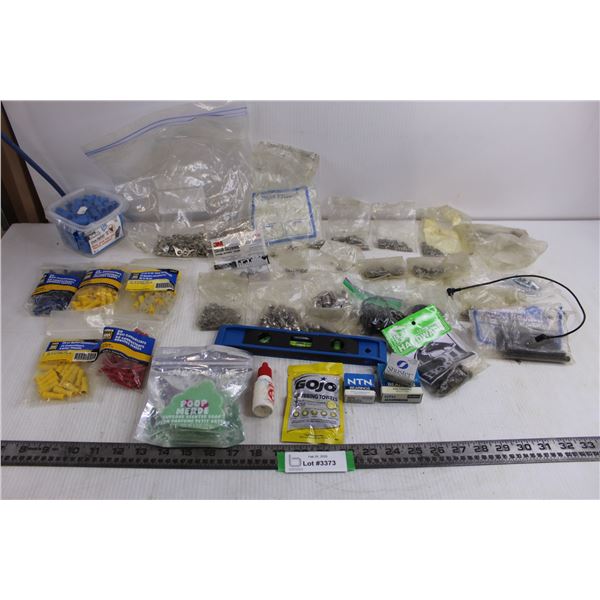Assorted Terminals, Connectors, Dowels, O-Rings, Bearings, Misc.