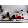 Image 1 : Set of Corelle Dishes - Incomplete, Pyrex Casserole, Canning Jars, Coffee Mugs, Cozies, Misc.