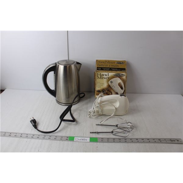 Kitchen Works Hand Mixer- Powers On & Cuisinart Tea Kettle- As Is