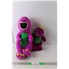 Image 1 : (2) Barney Stuffies, Some Staining 15" & 9" Tall