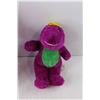 Image 3 : (2) Barney Stuffies, Some Staining 15" & 9" Tall