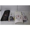 Image 4 : Hockey Memorabilia- Toronto Maple Leafs Wallet & Water Bottle, (2) Team Canada Mini Jerseys- Jerome 