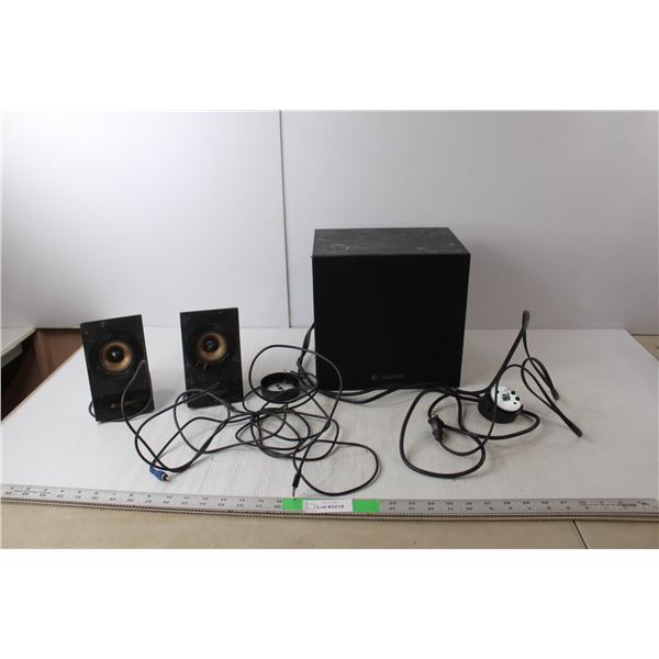 (3) Logitech Speakers, Untested
