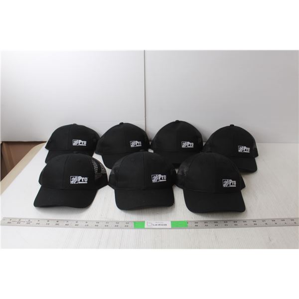 (7) Home Depot Pro Trucker Hats