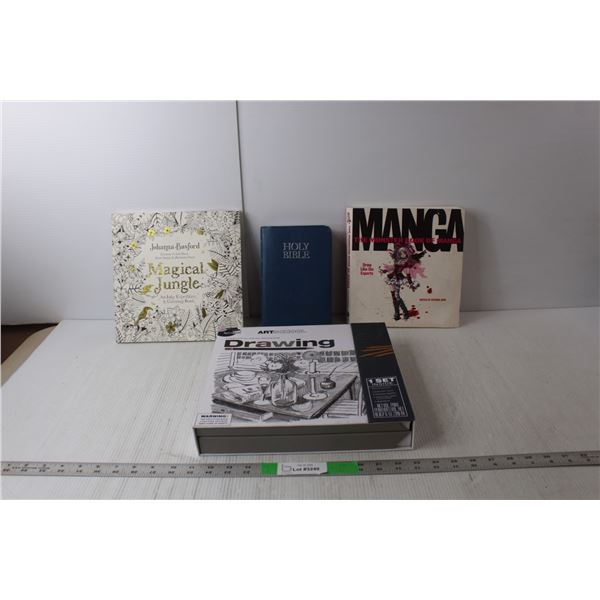 Bible, Manga & Jungle Drawing Books, Drawing Kit