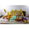 Image 1 : (4) Straw Beach Mats, Birthday Decorations- Balloons, Streamers, Candles, Etc., Halloween 3D Photo