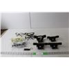 Image 1 : (4) Truck bed Cleats, (5) Safety Glasses, Keychain Light