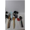 Image 2 : Kitchen Utensil Lot- Spatula, Ladle, Measuring Spoons, Misc.