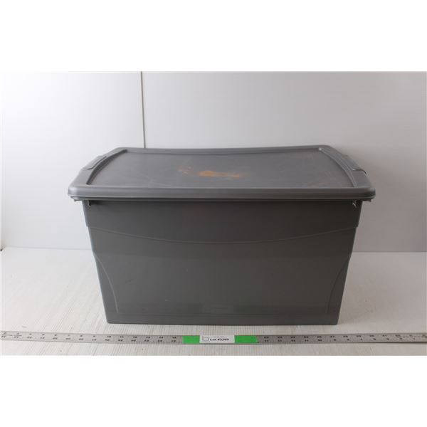 Plastic Tote 11.5" Tall x 10" Long x 13" Wide