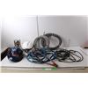 Image 1 : Jumper Cables, (2) Safety Helmets, HDMI Cord, Misc.