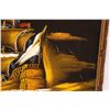 Image 4 : * Velvet Ship Painting in Wood Frame - 25" x 48" - CANNOT SHIP