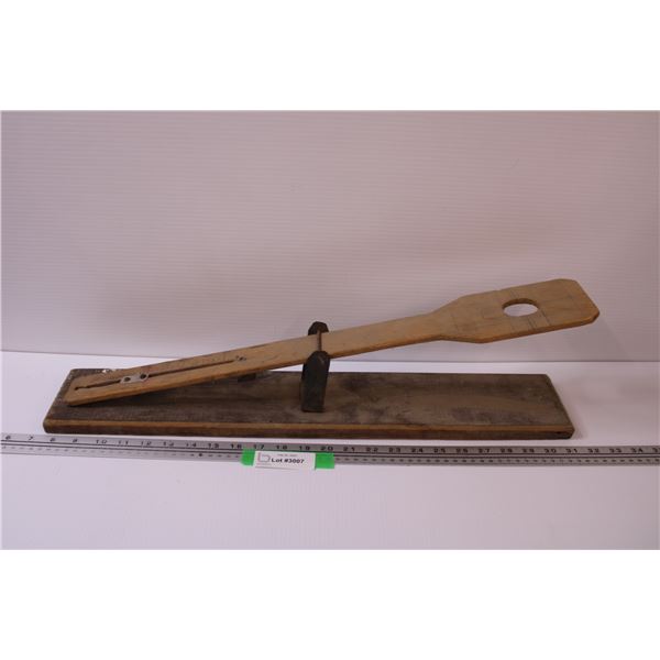 Custom Made Wooden Scale - 24" x 4" x 4.5"