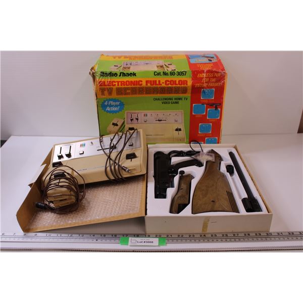 Radio Shack Electronic Full-Color TV Video Game Set w/ Accessories - in Box - As, Is