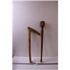Image 1 : Wooden Scepter - 26" x Carved Shillelagh - 22"