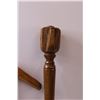 Image 2 : Wooden Scepter - 26" x Carved Shillelagh - 22"