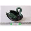 Image 1 : Blue Mountain Pottery Swan Floral Display Bowl - 6" x 7" x 5"