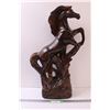 Image 1 : Custom Carved Horse Statue - 27" x 17" x 6"