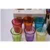 Image 4 : (3) Set of Vintage Shot Glasses - Colored Glass Sets