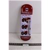 Image 1 : McCormick-Deering Farmall "The Whole Family of 1940 Farmalls" Metal Sign Thermometer 17" x 5.5"