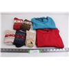 Image 1 : (2) Segments Women's Long Sleeve Pull Overs - Size S, (5) Pair "Winter Theme" Ladies Socks