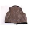 Image 3 : Child's Leather Vest - Consignor Says Size 2 - Missing one Zipper Pull