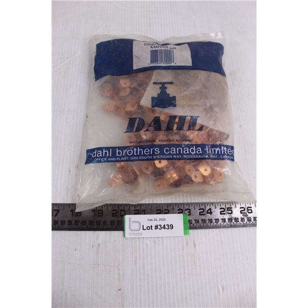 Dahl 100-pack of 1/2" Copper Clad Clamps - Sealed