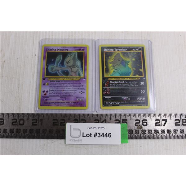 (2) Pokemon Cards - Cannot Guarantee Authenticity