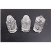 Image 2 : Glass Tray with Set of 3 Glass Shakers (Salt & Pepper & Toothpick)