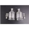 Image 2 : Pair of Glass Oil & Vinegar Decanters with Lids