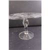 Image 3 : Glass Elevated Serving Platter 8" Tall, Pair of Glass Parfait Dessert Cups, Frosted Glass Basket Tra
