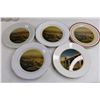 Image 2 : Set of 5 Sapporo Drinking Glasses, (5) Saskatoon SK Themed Medium Sized Plates, 2 Mini Picture Frame